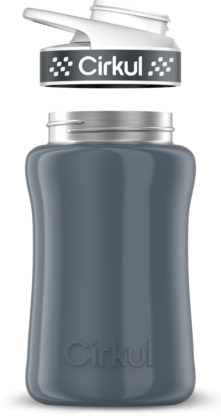 Custom 12oz. Stainless Steel Bottle & Comfort Grip Lid