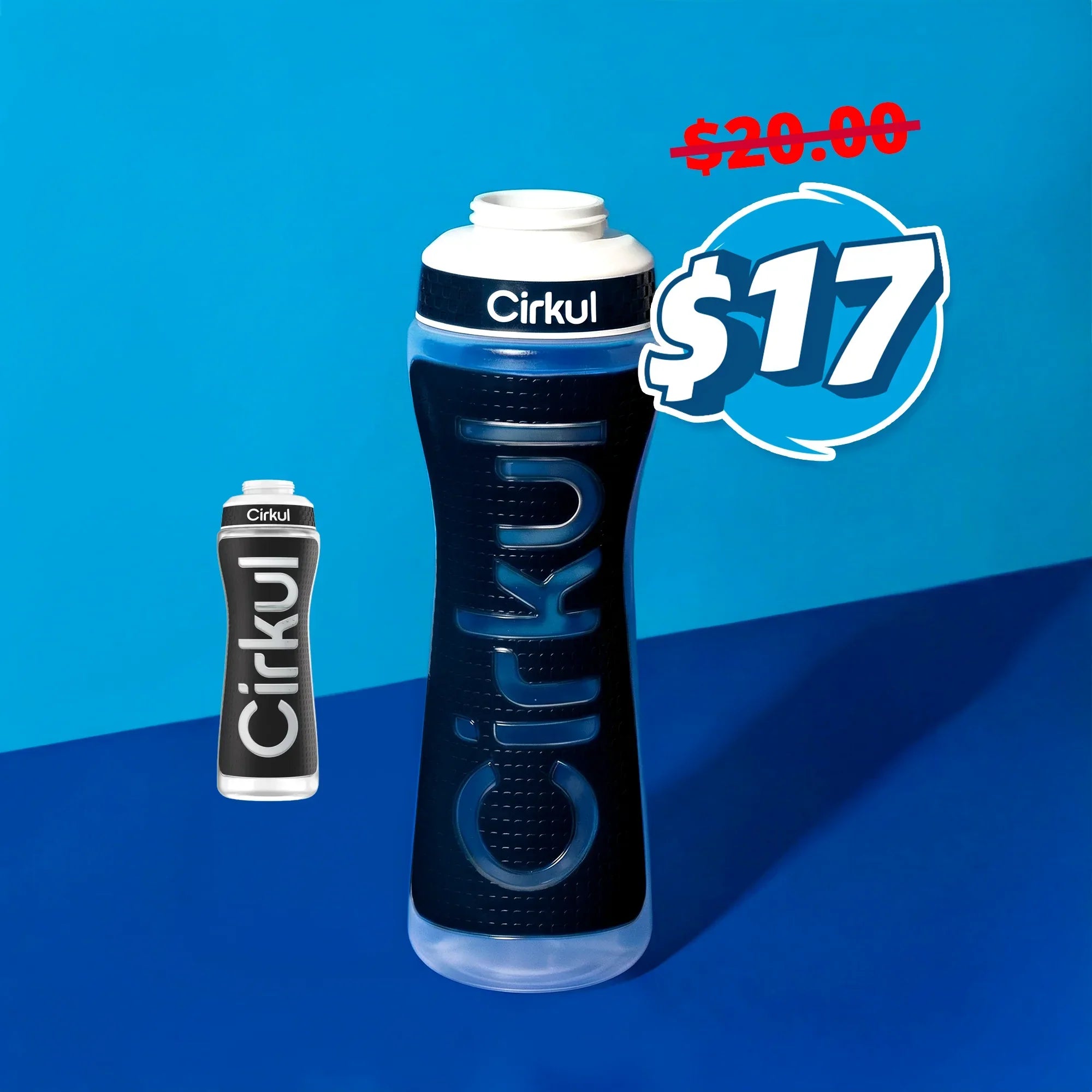 22oz. Grip Squeeze Plastic Bottle & Sport Lid