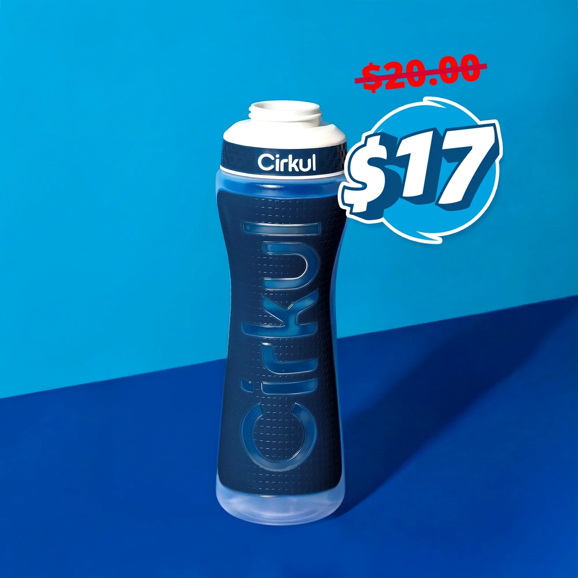22oz. Grip Squeeze Plastic Bottle & Sport Lid