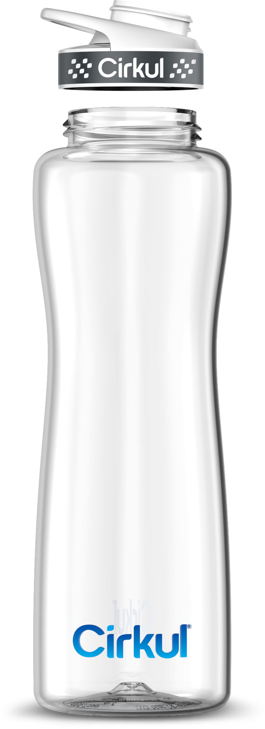 Custom 42oz. Plastic Bottle & Comfort Grip Lid